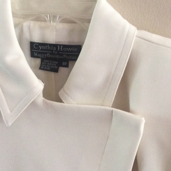 NWT Cynthia Howie Cream color Jacket 8 petite - Picture 3 of 7